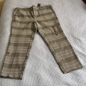 Torrid Black & White Plaid Ankle Skinny Dress Pants